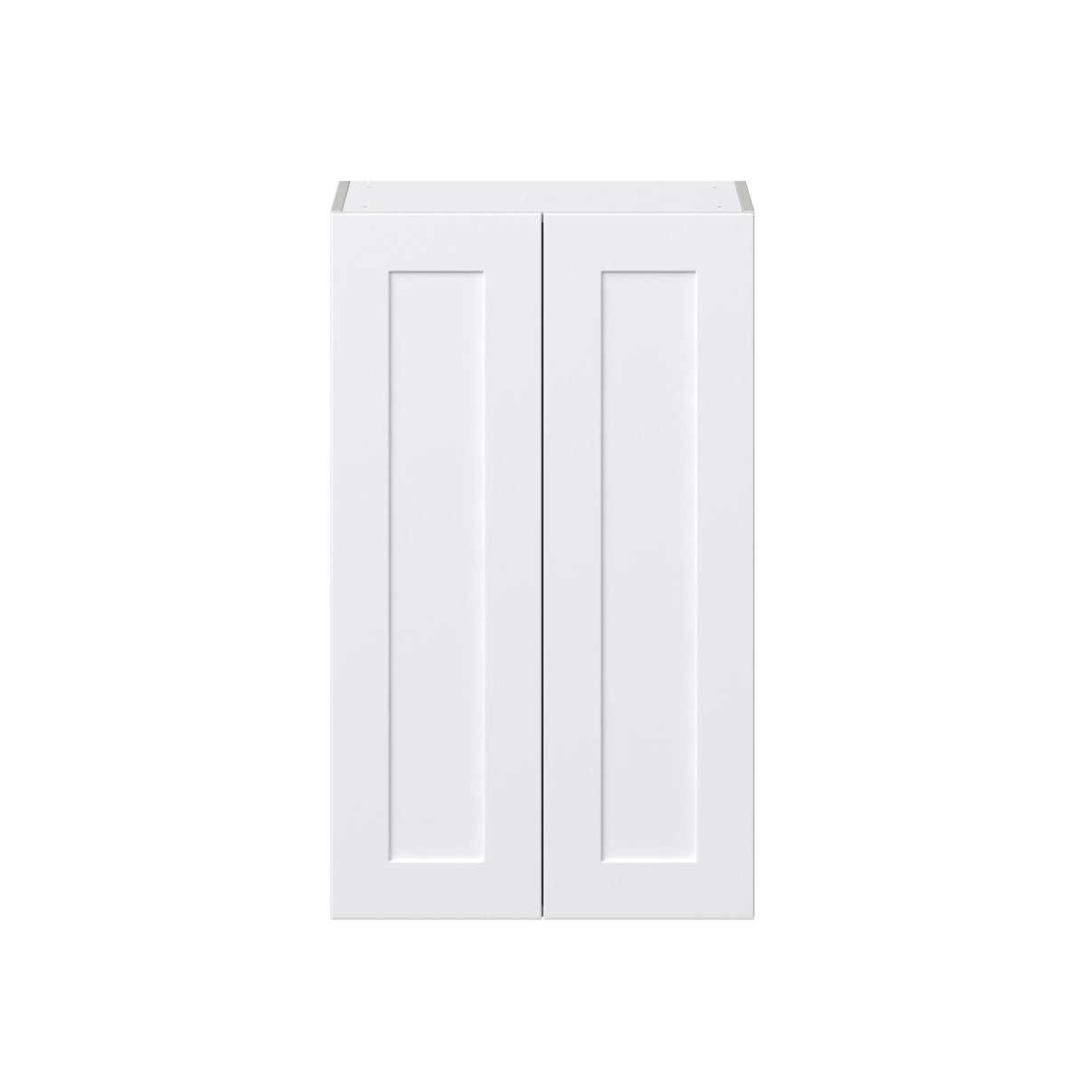 Hugo&Borg Jolie 24-in W x 40-in H x 14-in D Warm White Wall Fully Assembled Cabinet (Recessed Panel Shaker Door Style)