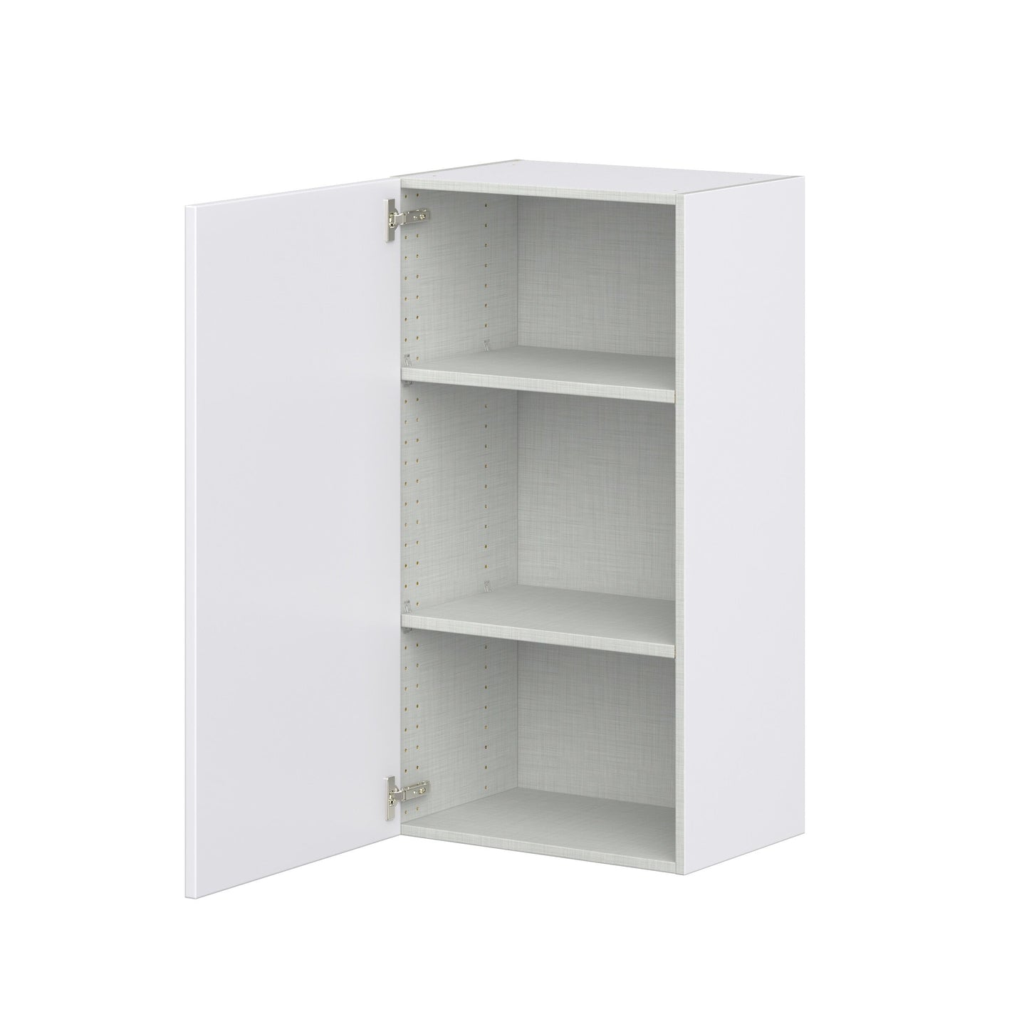 Hugo&Borg Lasalle 21-in W x 40-in H x 14-in D Bright White Slab Wall Fully Assembled Cabinet (Flat Panel Slab Door Style)