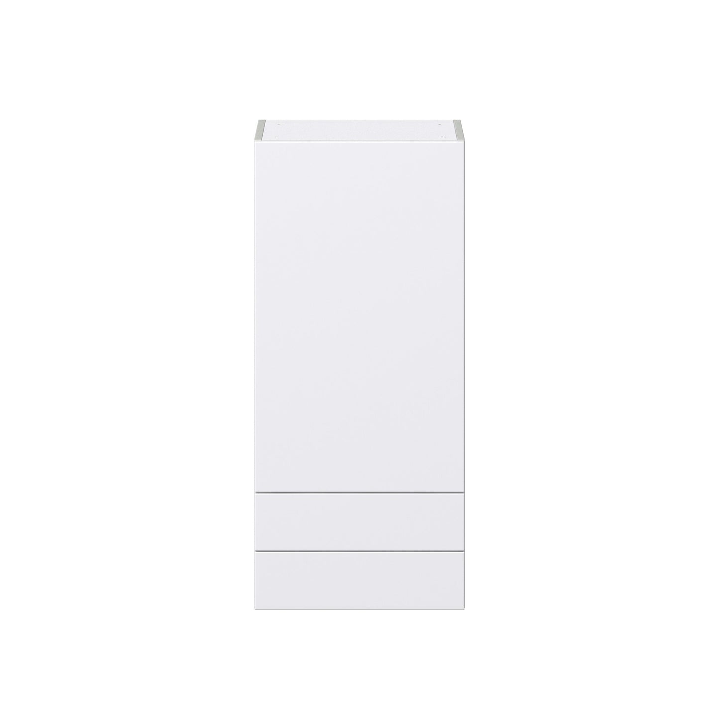 Hugo&Borg Lasalle 18-in W x 40-in H x 14-in D Bright White Slab 2-Drawers Wall Fully Assembled Cabinet (Flat Panel Slab Style)