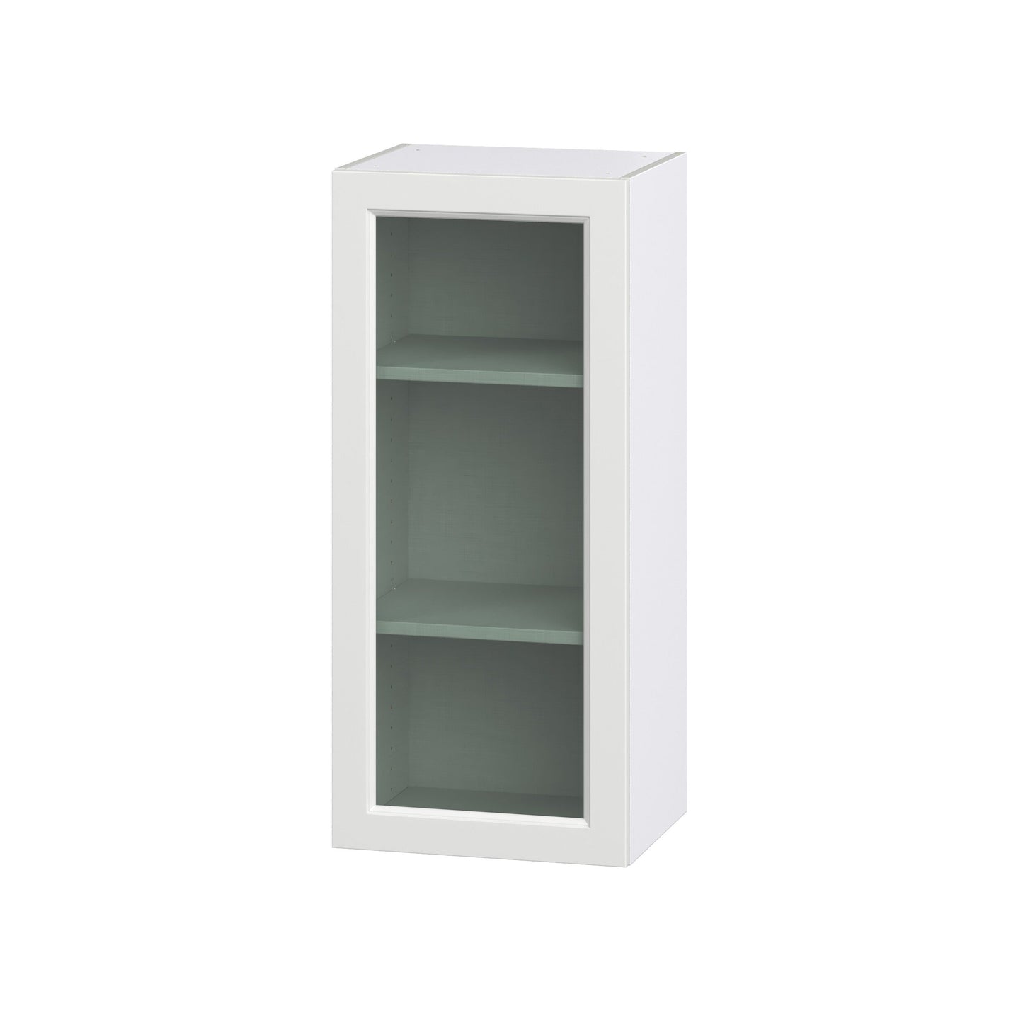 Hugo&Borg Riviera 18-in W x 40-in H x 14-in D Bright White Wall Fully Assembled Cabinet (Recessed Panel Shaker Door Style)