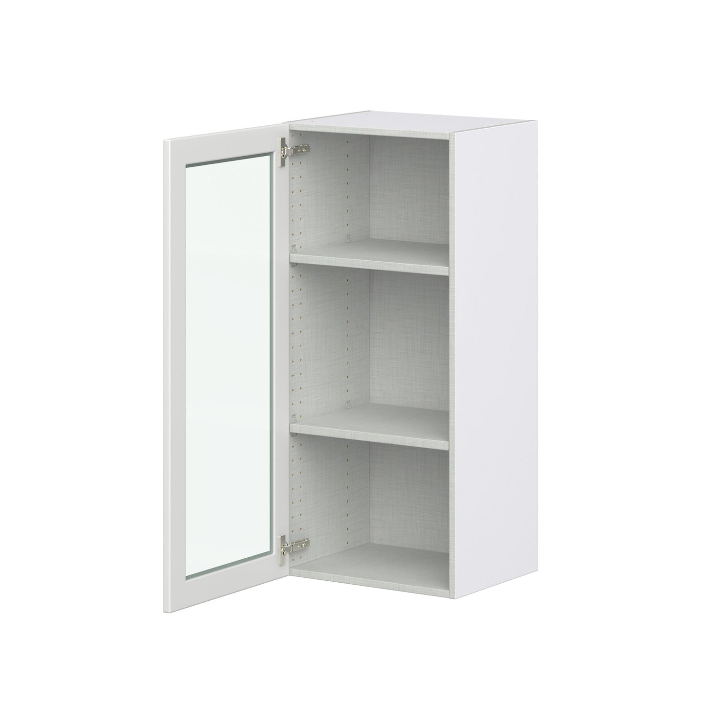 Hugo&Borg Riviera 18-in W x 40-in H x 14-in D Bright White Wall Fully Assembled Cabinet (Recessed Panel Shaker Door Style)