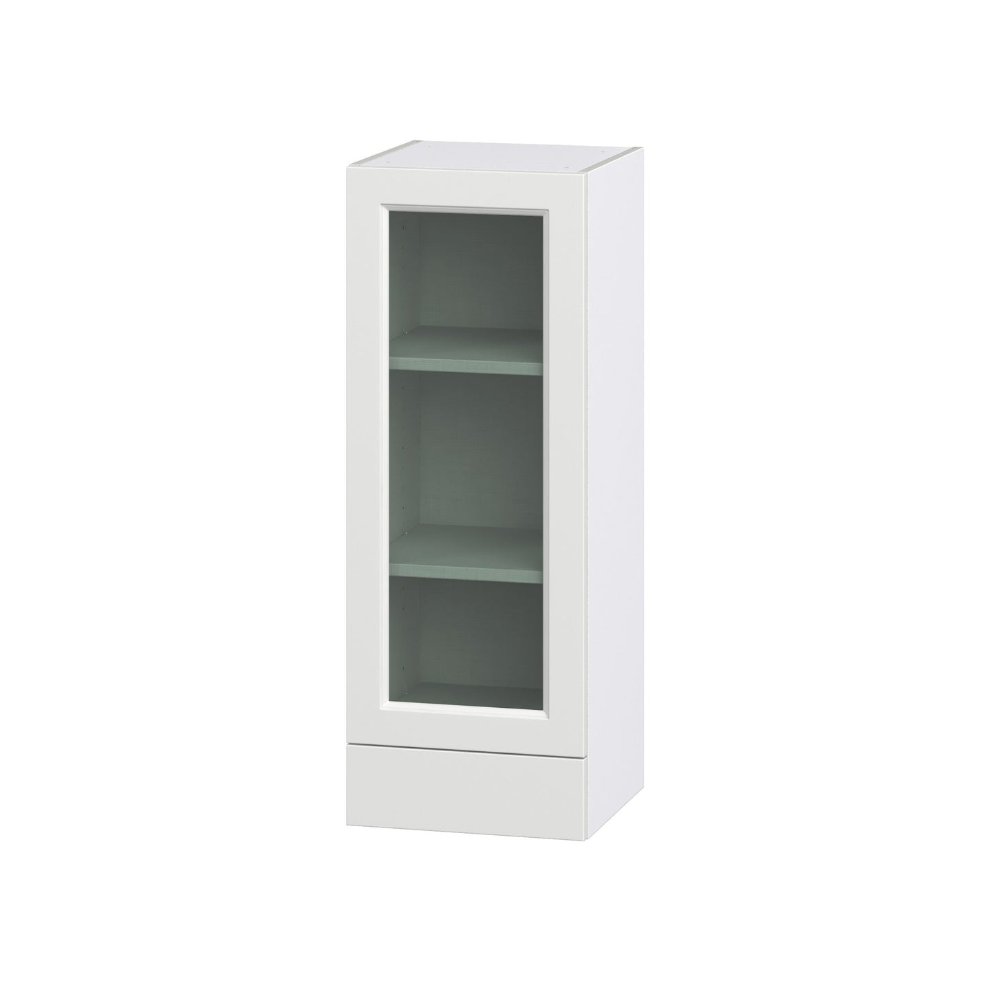 Hugo&Borg Riviera 15-in W x 40-in H x 14-in D Bright White Wall Fully Assembled Cabinet (Recessed Panel Shaker Door Style)