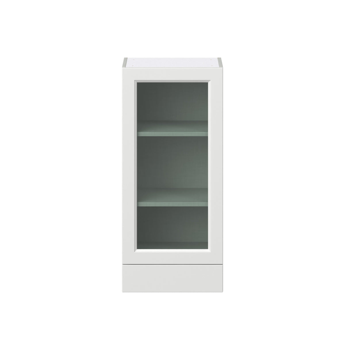 Hugo&Borg Riviera 18-in W x 40-in H x 14-in D Bright White 1-Drawer Wall Fully Assembled Cabinet (Recessed Panel Shaker Style)