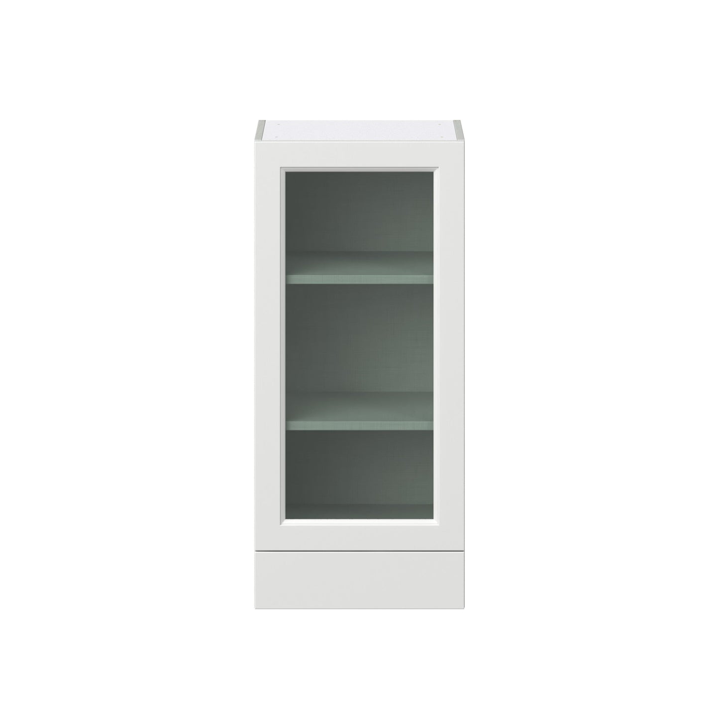 Hugo&Borg Riviera 18-in W x 40-in H x 14-in D Bright White 1-Drawer Wall Fully Assembled Cabinet (Recessed Panel Shaker Style)