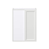Hugo&Borg Riviera 30-in W x 40-in H x 14-in D Bright White Wall Fully Assembled Cabinet (Recessed Panel Shaker Door Style)