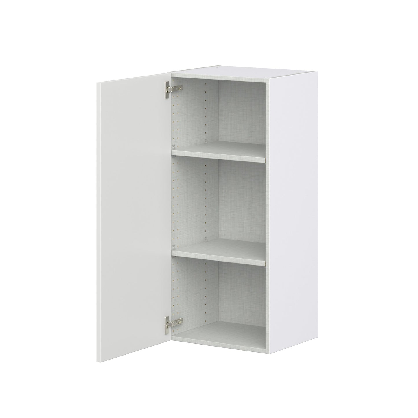 Hugo&Borg Riviera 18-in W x 40-in H x 14-in D Bright White Wall Fully Assembled Cabinet (Recessed Panel Shaker Door Style)