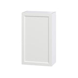 Hugo&Borg Riviera 24-in W x 40-in H x 14-in D Bright White Wall Fully Assembled Cabinet (Recessed Panel Shaker Door Style)