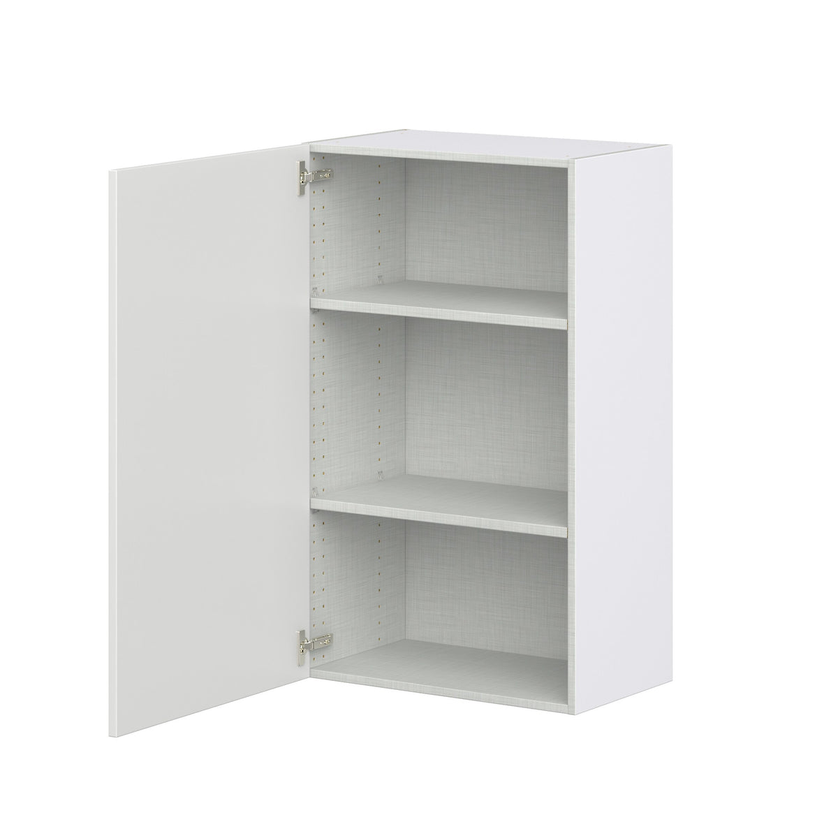 Hugo&Borg Riviera 24-in W x 40-in H x 14-in D Bright White Wall Fully Assembled Cabinet (Recessed Panel Shaker Door Style)