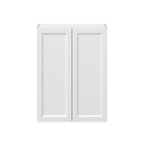 Hugo&Borg Riviera 30-in W x 40-in H x 14-in D Bright White Wall Fully Assembled Cabinet (Recessed Panel Shaker Door Style)