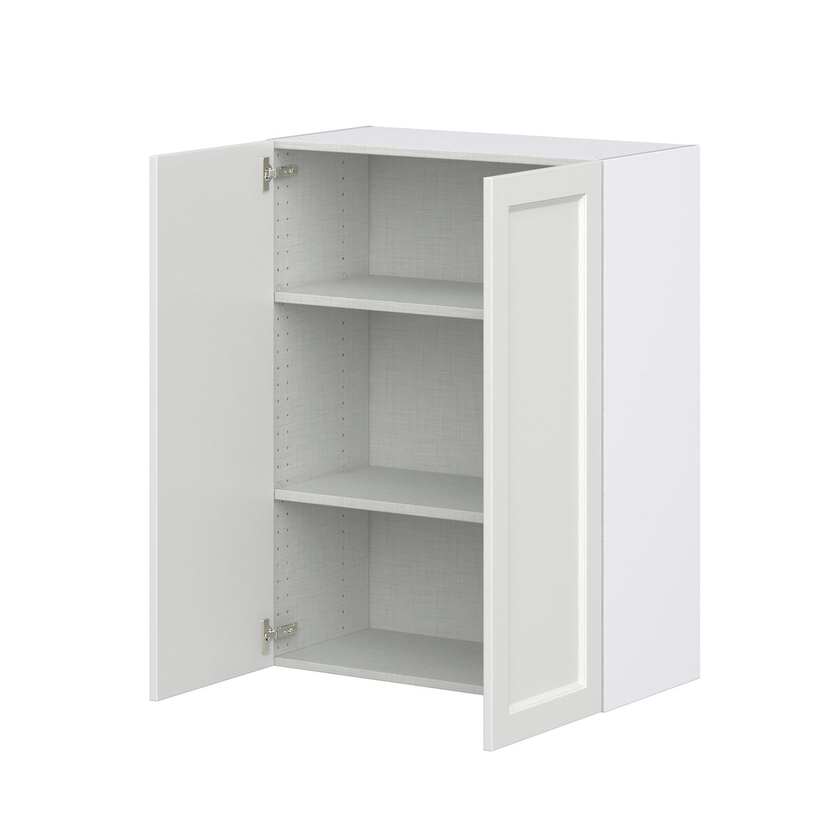 Hugo&Borg Riviera 30-in W x 40-in H x 14-in D Bright White Wall Fully Assembled Cabinet (Recessed Panel Shaker Door Style)