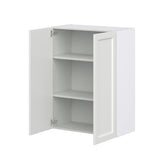 Hugo&Borg Riviera 30-in W x 40-in H x 14-in D Bright White Wall Fully Assembled Cabinet (Recessed Panel Shaker Door Style)