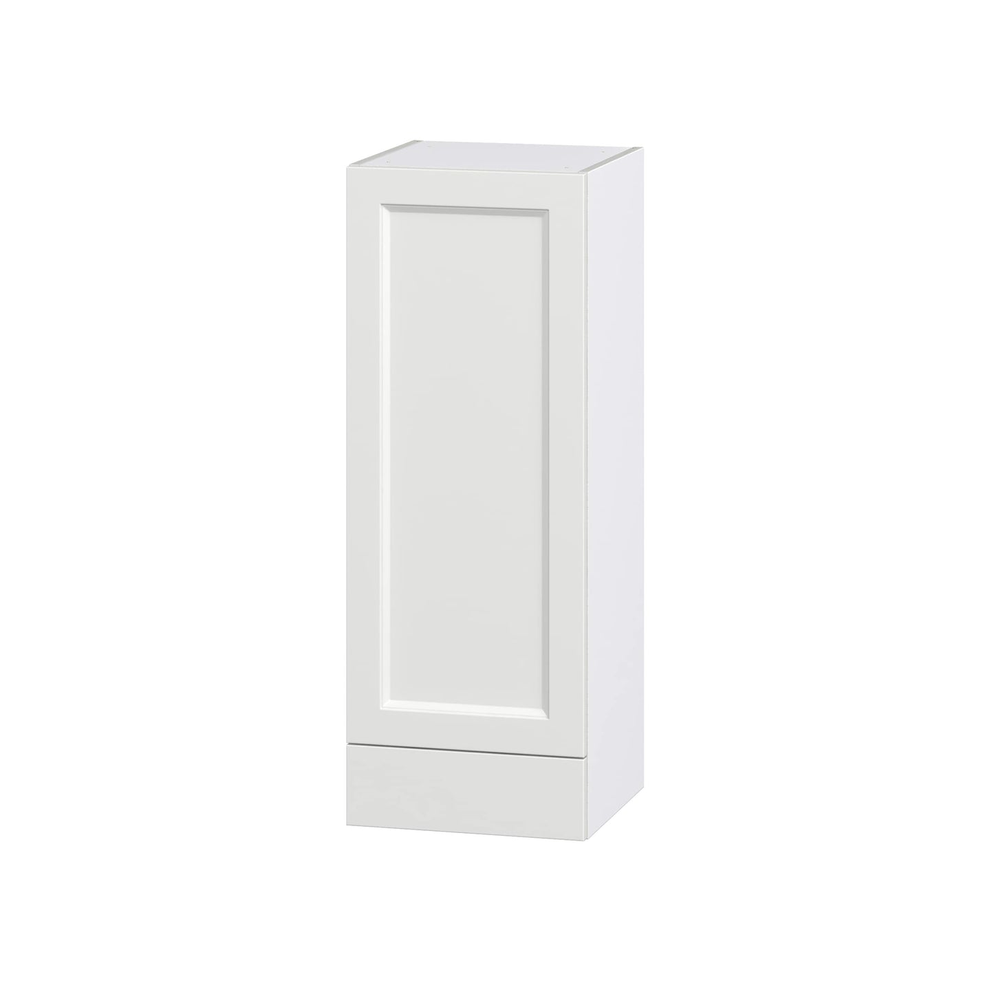 Hugo&Borg Riviera 15-in W x 40-in H x 14-in D Bright White 1-Drawer Wall Fully Assembled Cabinet (Recessed Panel Shaker Style)