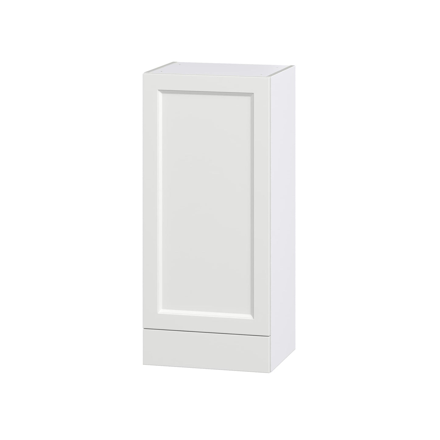 Hugo&Borg Riviera 18-in W x 40-in H x 14-in D Bright White 1-Drawer Wall Fully Assembled Cabinet (Recessed Panel Shaker Style)