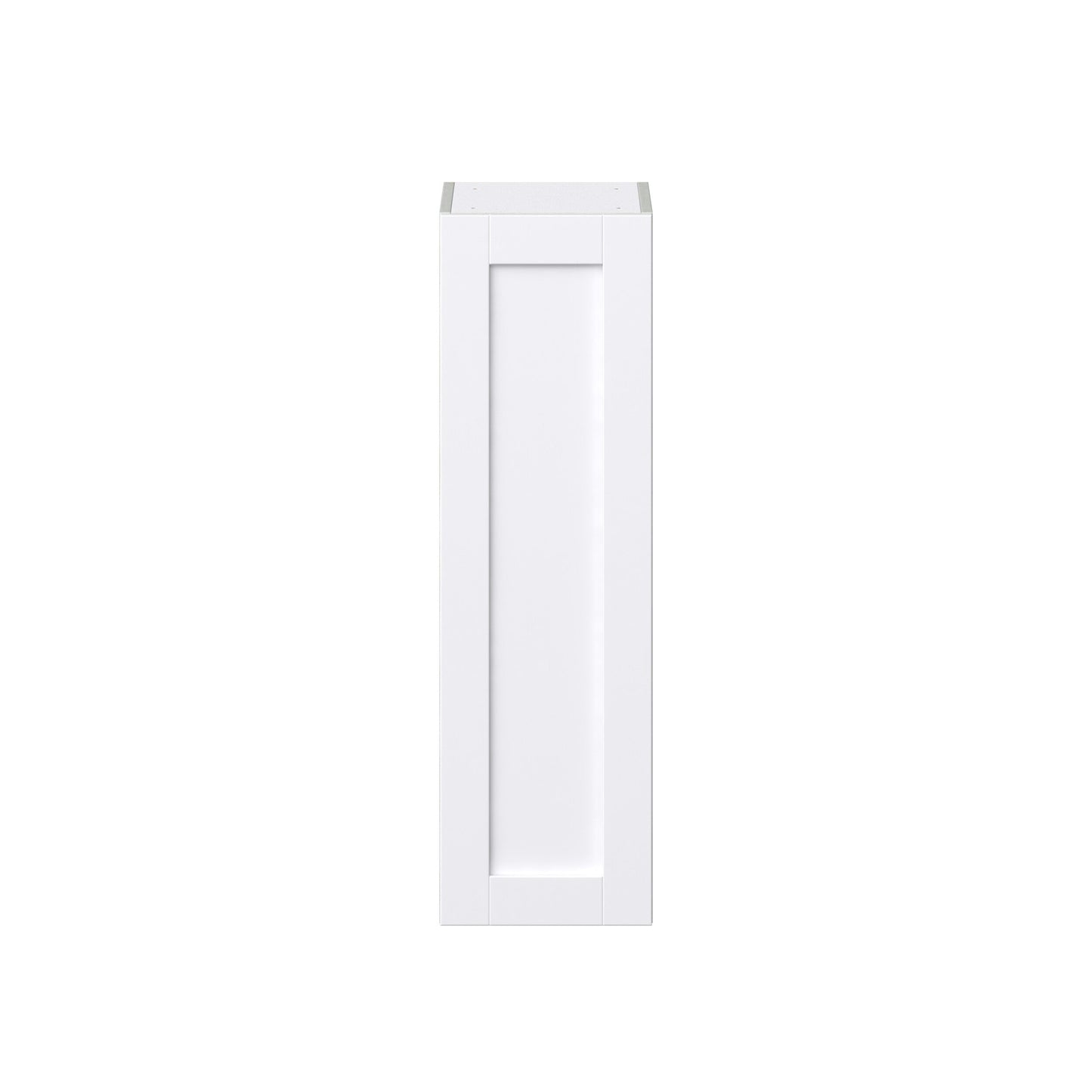 Hugo&Borg Rosemont 12-in W x 40-in H x 14-in D Glacier White Wall Fully Assembled Cabinet (Recessed Panel Shaker Door Style)