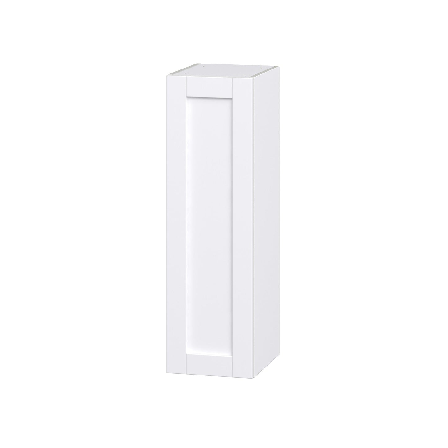 Hugo&Borg Rosemont 12-in W x 40-in H x 14-in D Glacier White Wall Fully Assembled Cabinet (Recessed Panel Shaker Door Style)