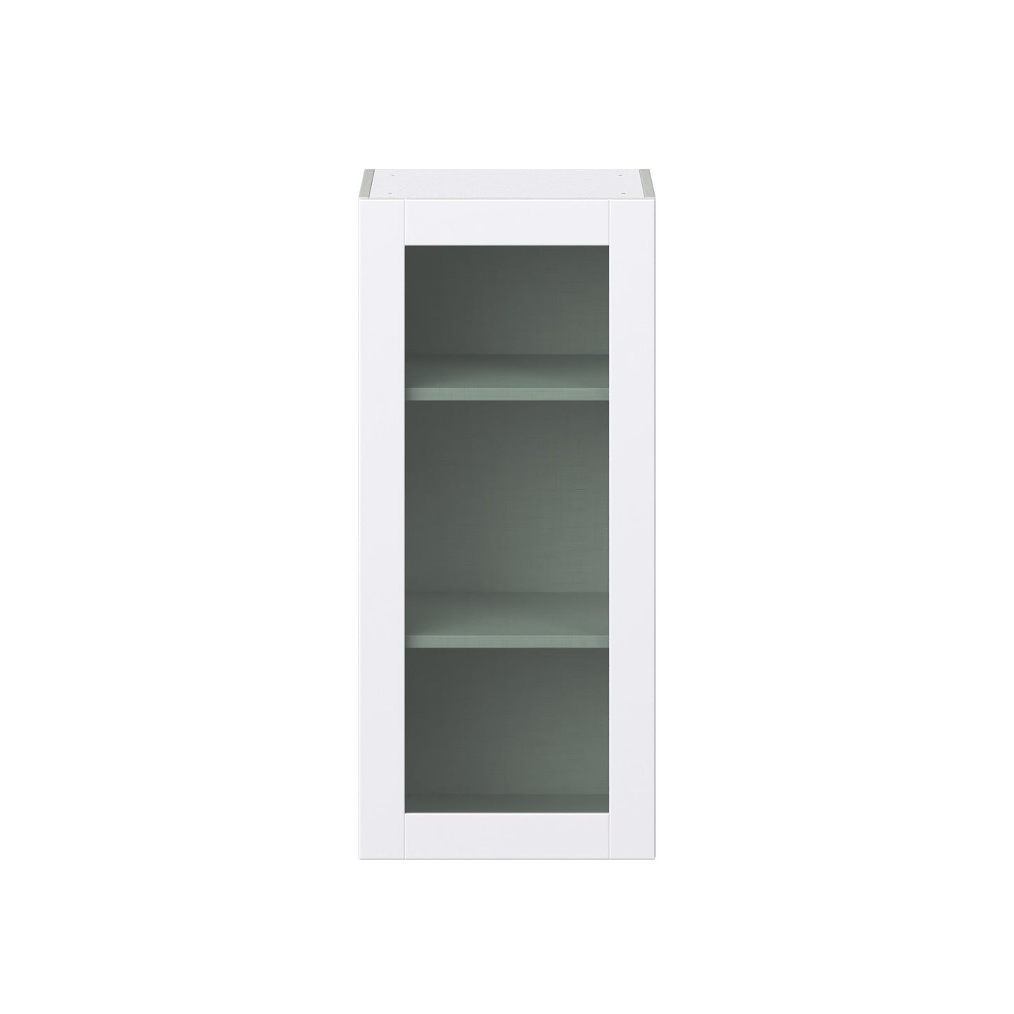 Hugo&Borg Lasalle 18-in W x 40-in H x 14-in D Bright White Slab Wall Fully Assembled Cabinet (Flat Panel Slab Door Style)