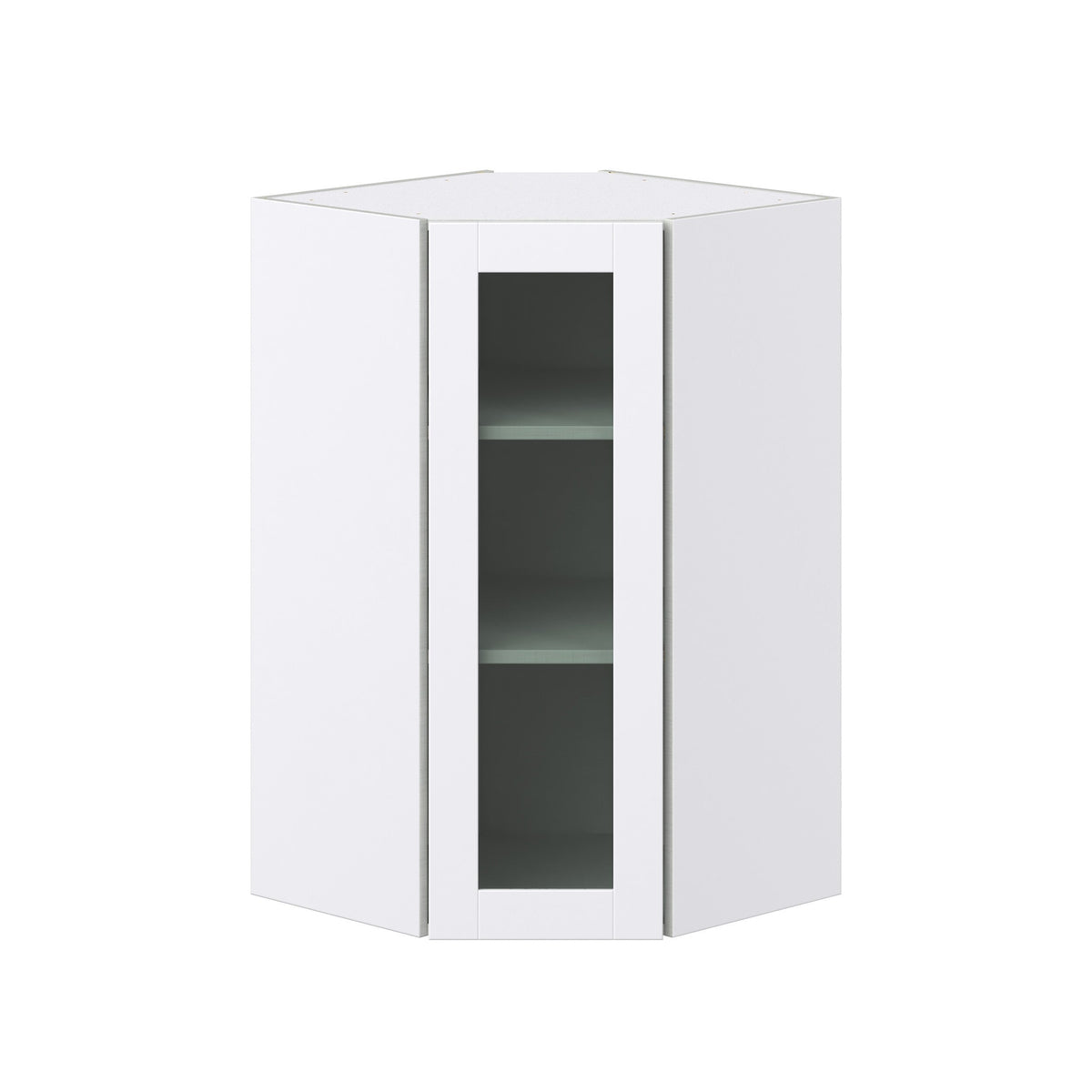 Hugo&Borg Lasalle 24-in W x 40-in H x 14-in D Bright White Slab Wall Fully Assembled Cabinet (Flat Panel Slab Door Style)