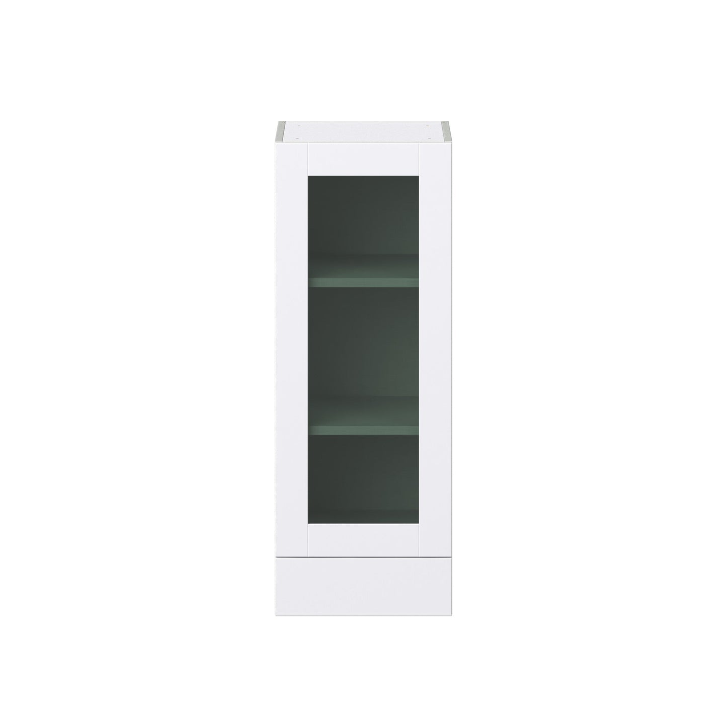 Hugo&Borg Lasalle 15-in W x 40-in H x 14-in D Bright White Slab Wall Fully Assembled Cabinet (Flat Panel Slab Door Style)