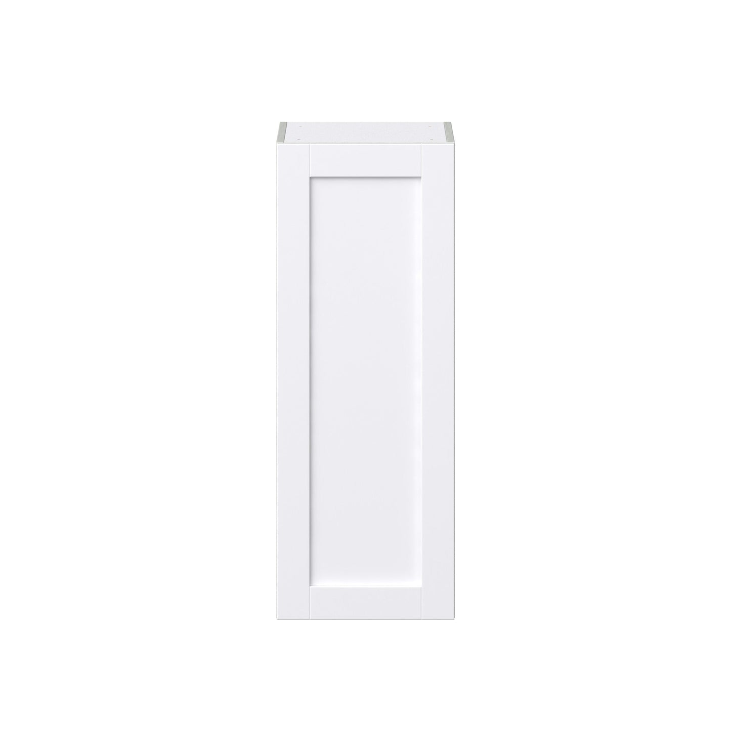 Hugo&Borg Rosemont 15-in W x 40-in H x 14-in D Glacier White Wall Fully Assembled Cabinet (Recessed Panel Shaker Door Style)
