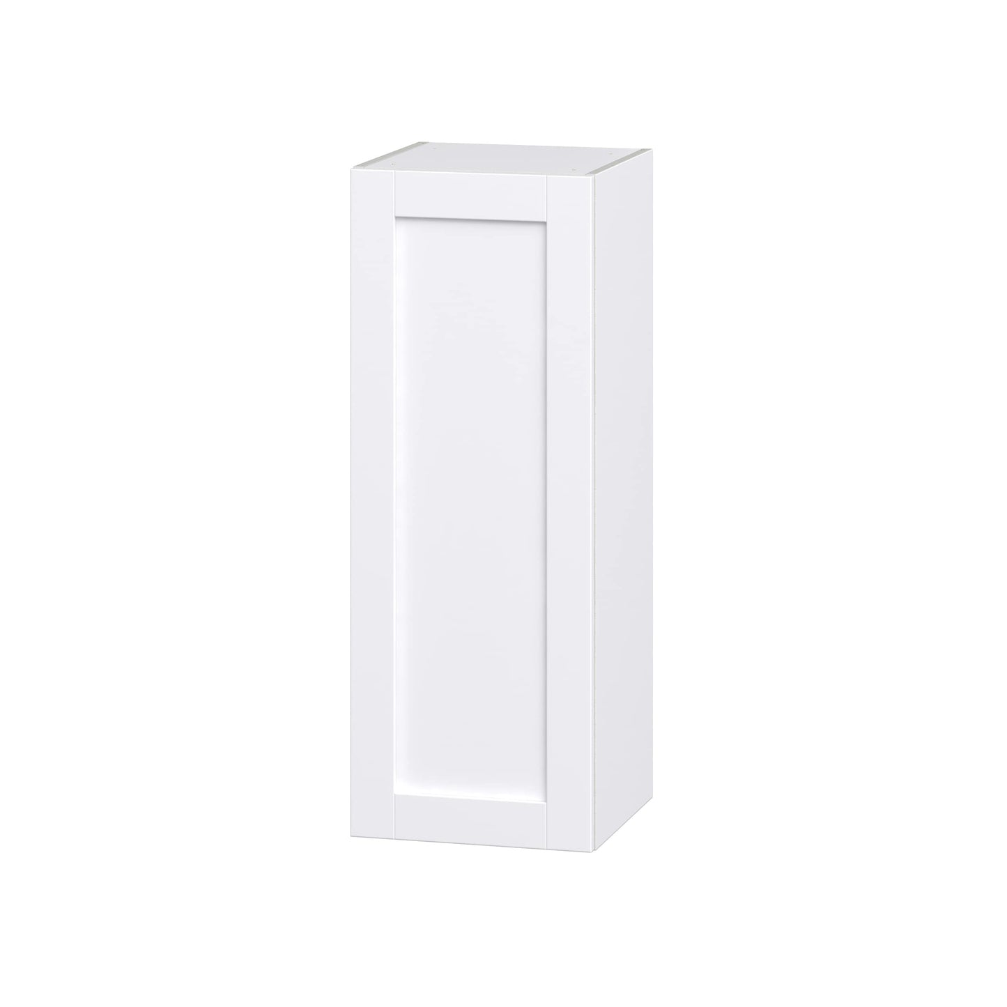 Hugo&Borg Rosemont 15-in W x 40-in H x 14-in D Glacier White Wall Fully Assembled Cabinet (Recessed Panel Shaker Door Style)