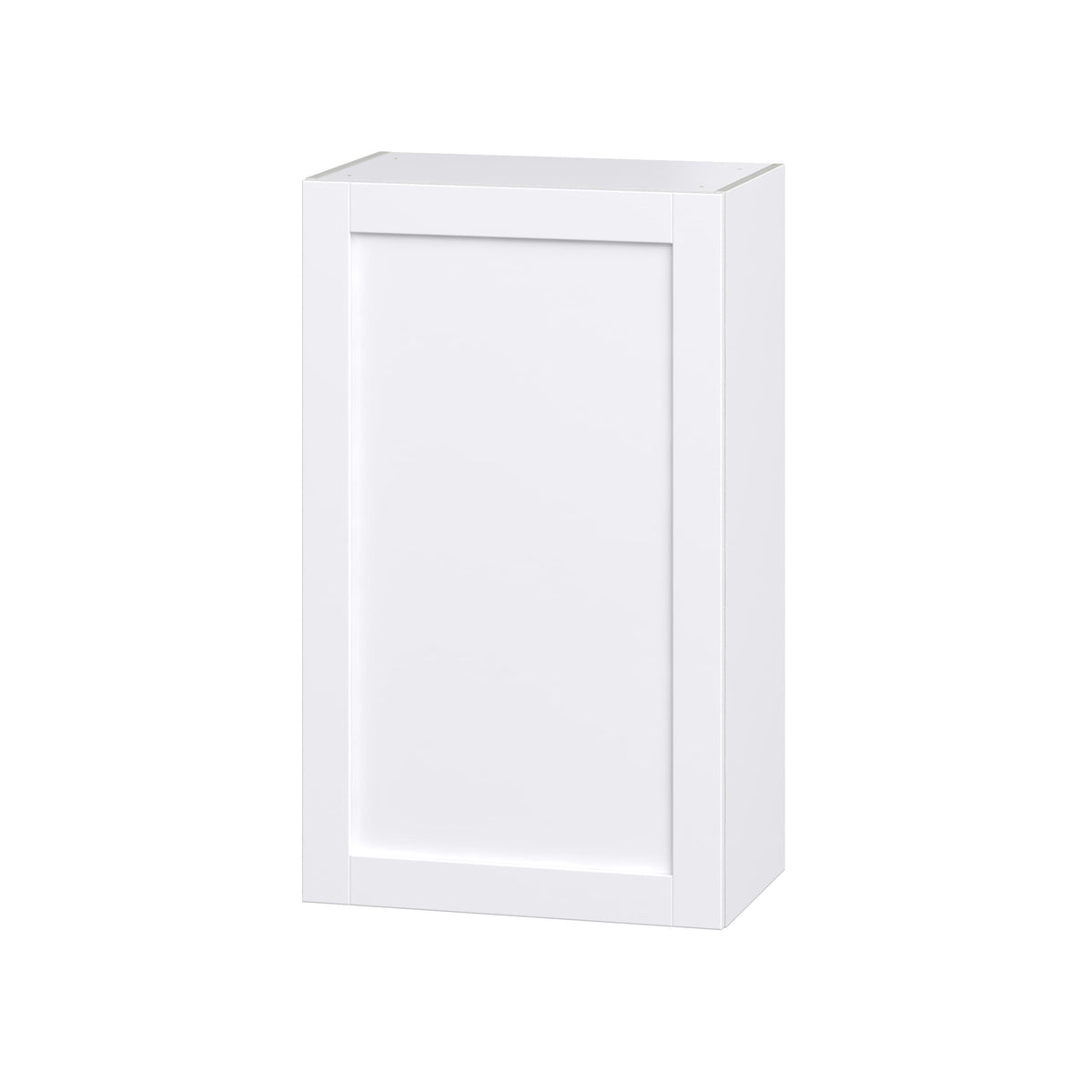 Hugo&Borg Rosemont 24-in W x 40-in H x 14-in D Glacier White Wall Fully Assembled Cabinet (Recessed Panel Shaker Door Style)