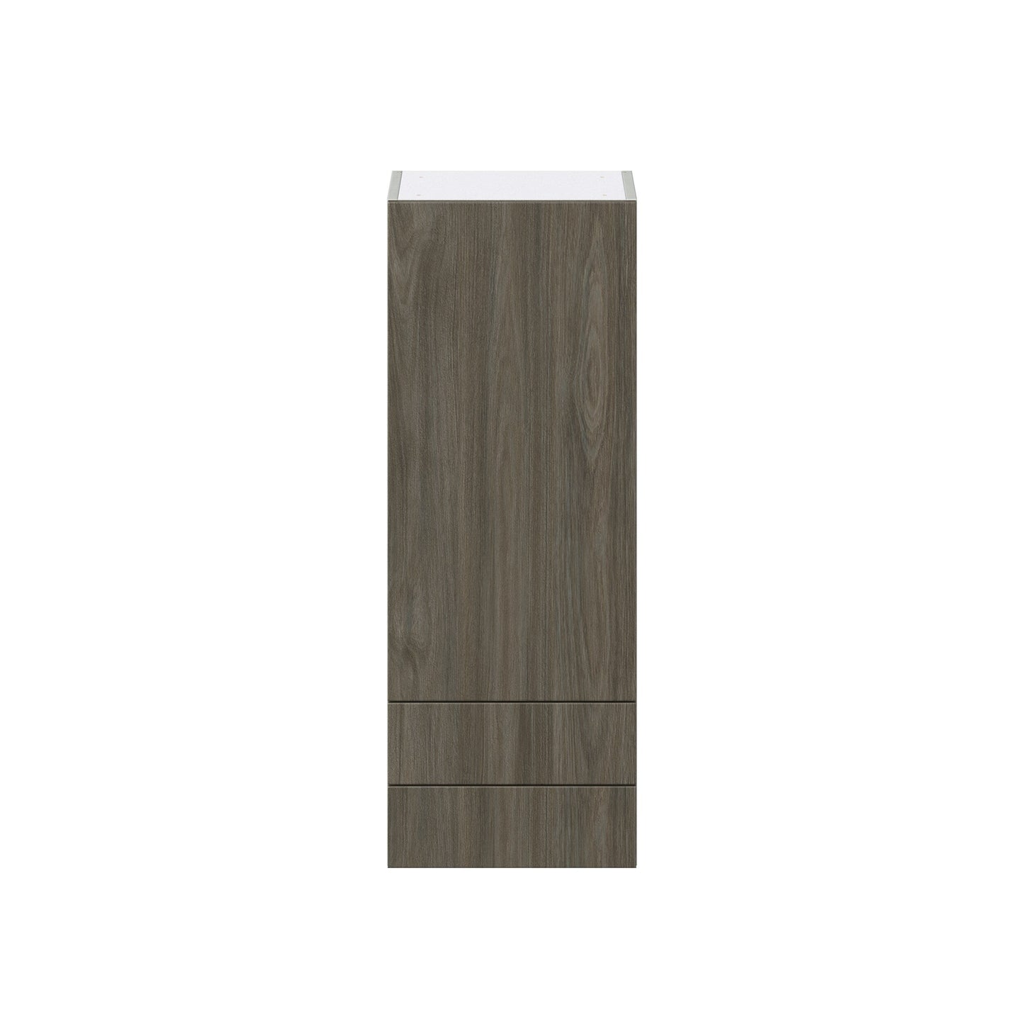 Hugo&Borg Savane 15-in W x 40-in H x 14-in D Textmel 2-Drawers Wall Fully Assembled Cabinet (Flat Panel Slab Style)