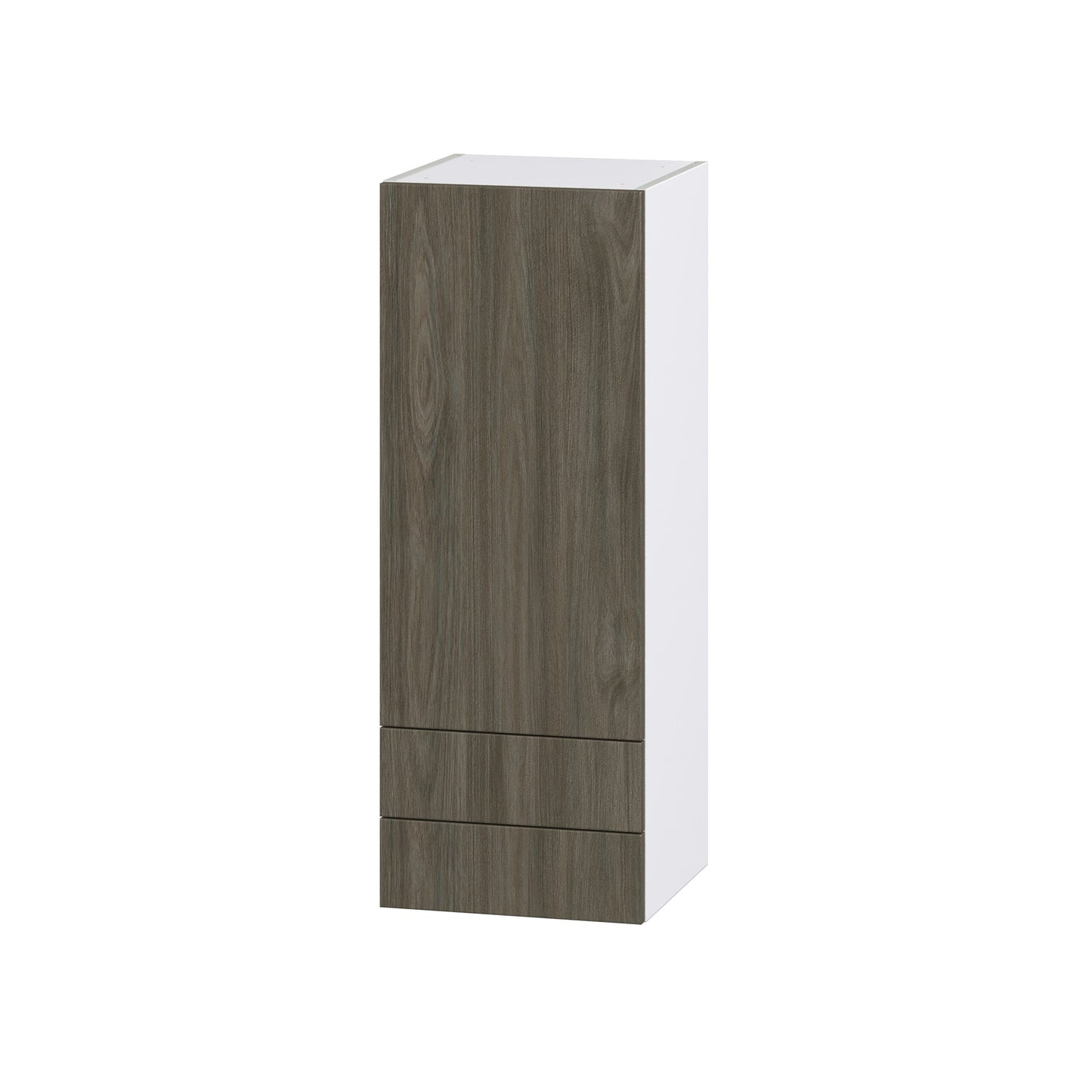 Hugo&Borg Savane 15-in W x 40-in H x 14-in D Textmel 2-Drawers Wall Fully Assembled Cabinet (Flat Panel Slab Style)