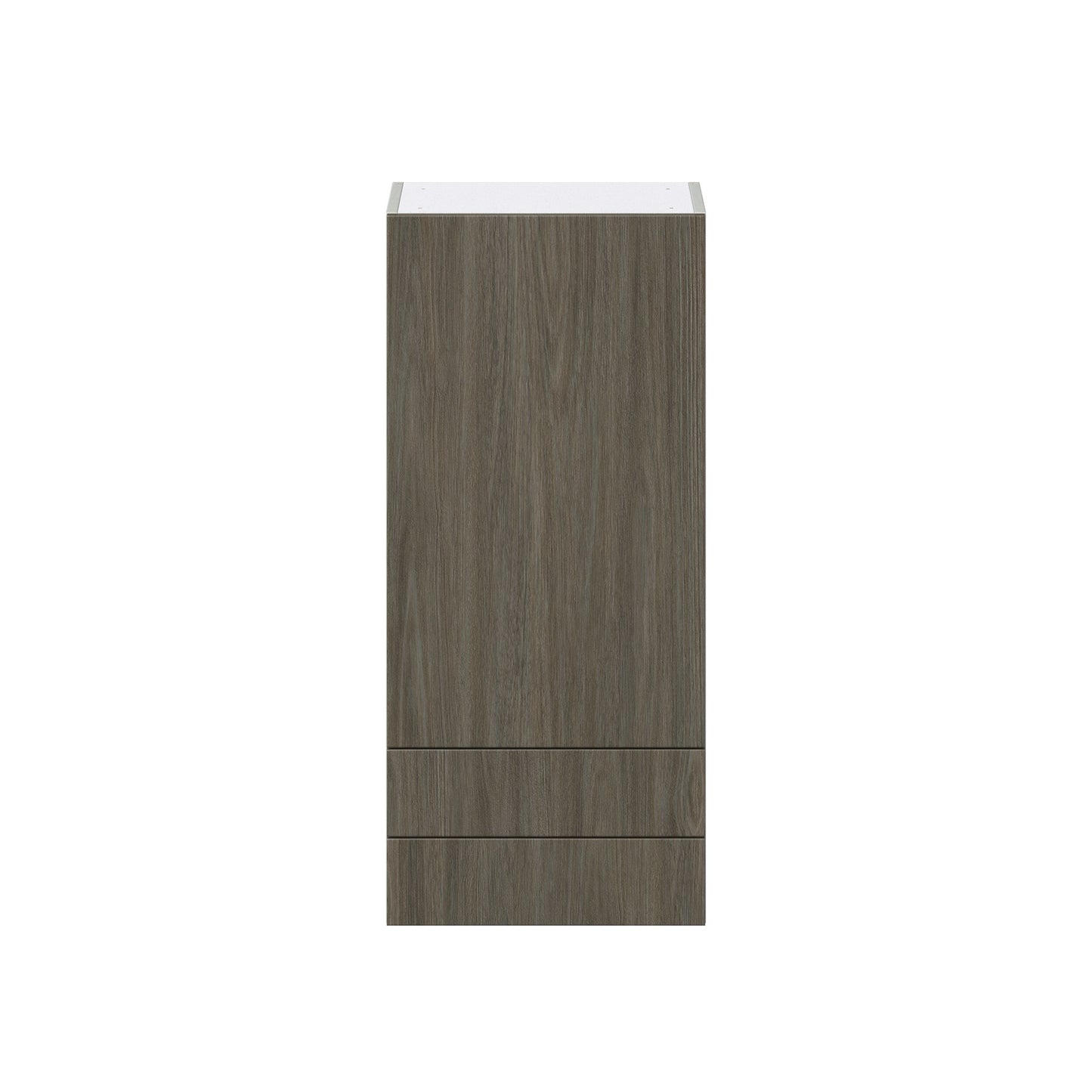 Hugo&Borg Savane 18-in W x 40-in H x 14-in D Textmel 2-Drawers Wall Fully Assembled Cabinet (Flat Panel Slab Style)