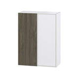 Hugo&Borg Savane 30-in W x 40-in H x 14-in D Textmel Wall Fully Assembled Cabinet (Flat Panel Slab Door Style)