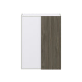 Hugo&Borg Savane 30-in W x 40-in H x 14-in D Textmel Wall Fully Assembled Cabinet (Flat Panel Slab Door Style)
