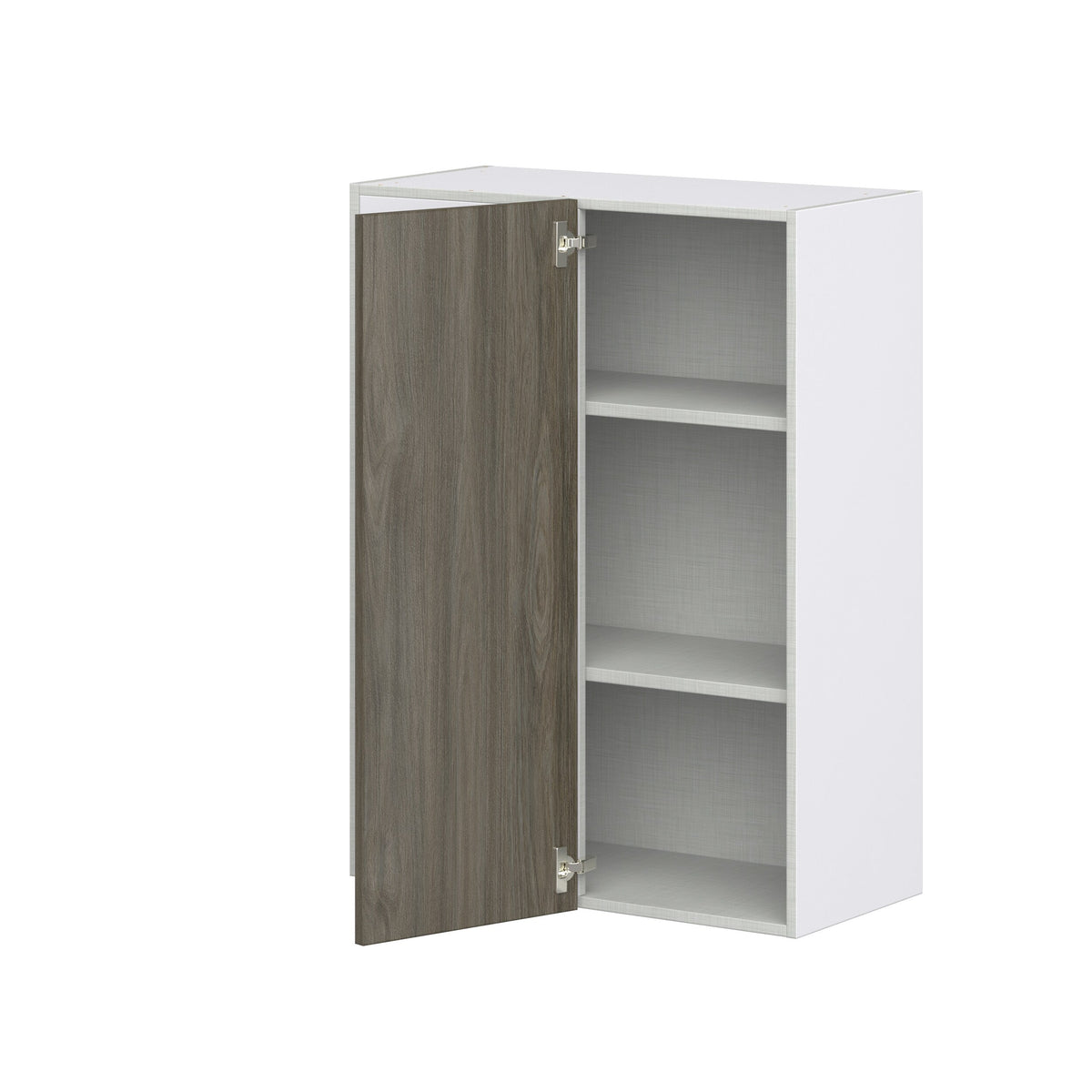 Hugo&Borg Savane 30-in W x 40-in H x 14-in D Textmel Wall Fully Assembled Cabinet (Flat Panel Slab Door Style)