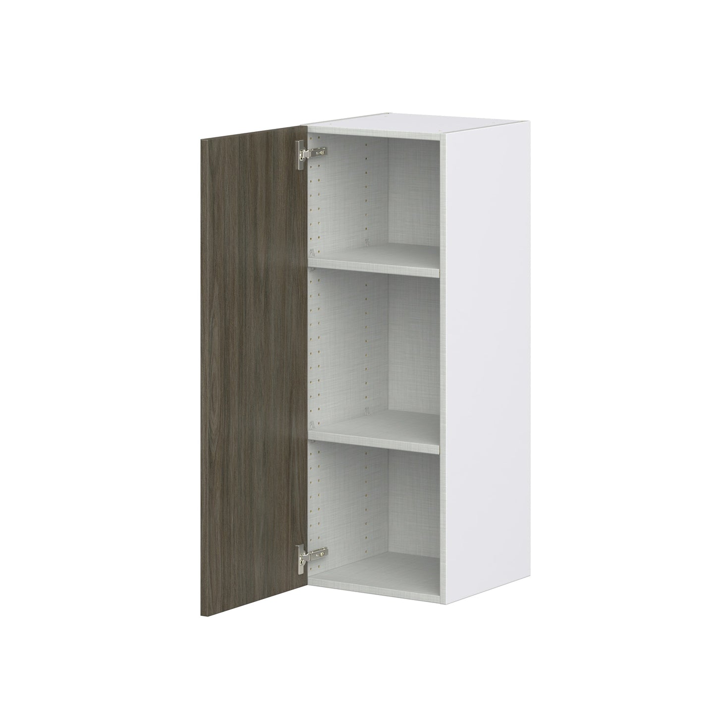 Hugo&Borg Savane 15-in W x 40-in H x 14-in D Textmel Wall Fully Assembled Cabinet (Flat Panel Slab Door Style)