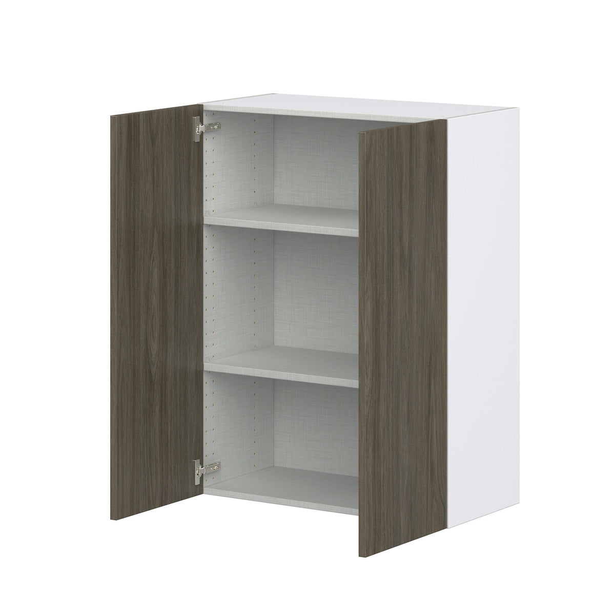 Hugo&Borg Savane 30-in W x 40-in H x 14-in D Textmel Wall Fully Assembled Cabinet (Flat Panel Slab Door Style)