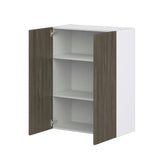 Hugo&Borg Savane 30-in W x 40-in H x 14-in D Textmel Wall Fully Assembled Cabinet (Flat Panel Slab Door Style)