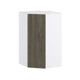 Hugo&Borg Savane 24-in W x 40-in H x 14-in D Textmel Diagonal Corner Wall Fully Assembled Cabinet (Flat Panel Slab Style)