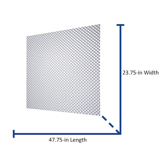 DURALENS 24-in x 48-in 7.85-sq ft Prism Ceiling Light Panels