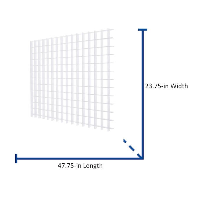 PLASKOLITE 24-in x 48-in 7.85-sq ft Louvered Ceiling Light Panels
