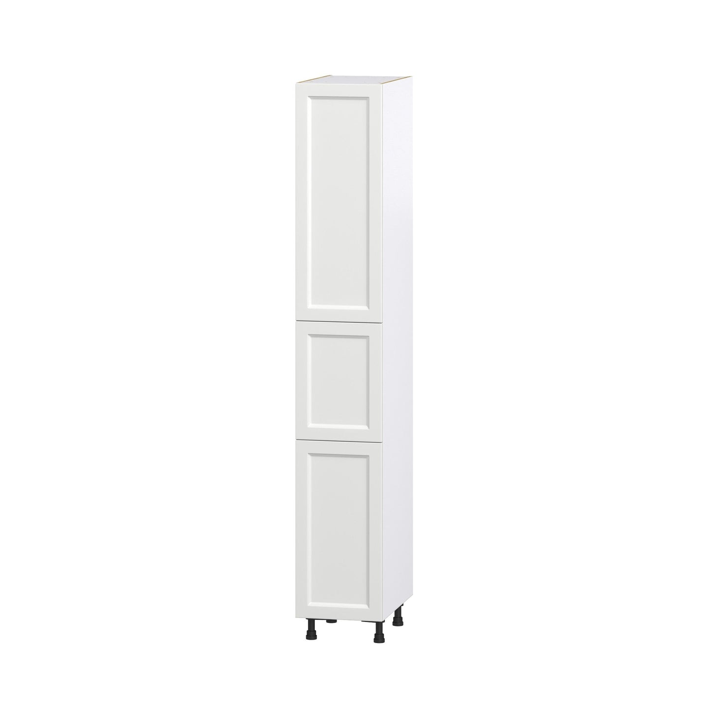 Hugo&Borg Riviera 15-in W x 94.5-in H x 24-in D Bright White Pantry Fully Assembled Cabinet (Recessed Panel Shaker Door Style)
