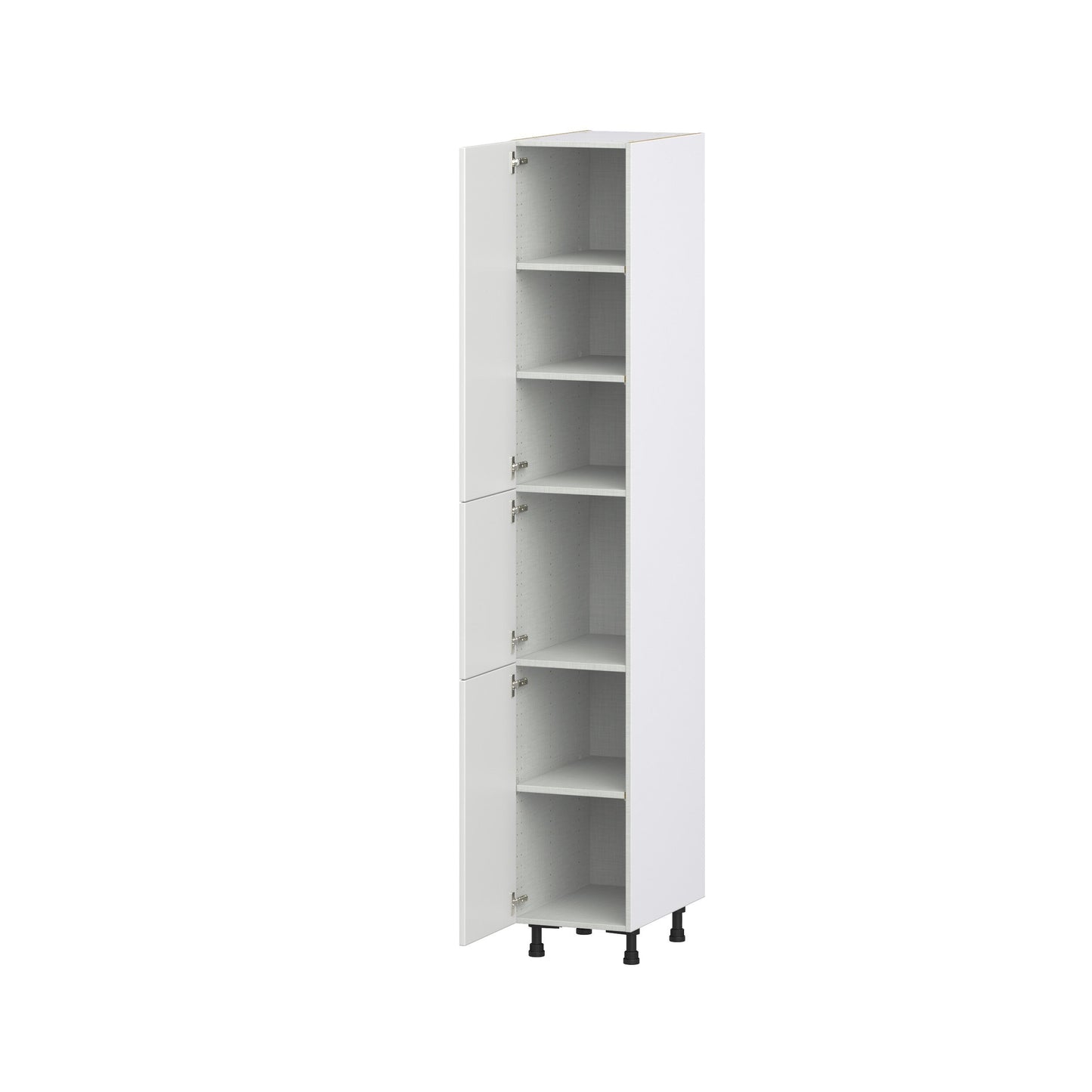 Hugo&Borg Riviera 15-in W x 94.5-in H x 24-in D Bright White Pantry Fully Assembled Cabinet (Recessed Panel Shaker Door Style)