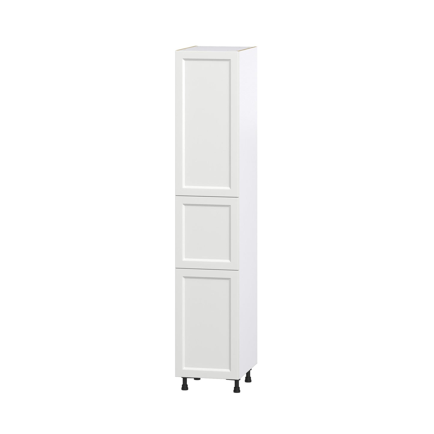 Hugo&Borg Riviera 18-in W x 94.5-in H x 24-in D Bright White Pantry Fully Assembled Cabinet (Recessed Panel Shaker Door Style)