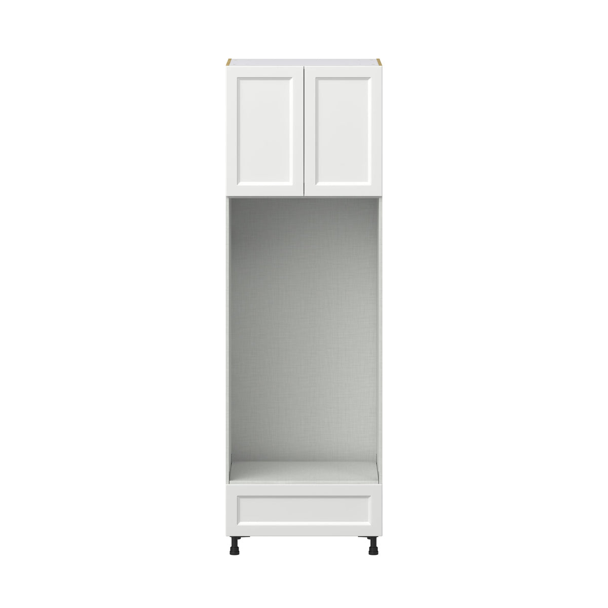 Hugo&Borg Riviera 30-in W x 94.5-in H x 24-in D Bright White 1-Drawer Single or Double Oven Pantry Fully Assembled Cabinet (Recessed Panel Shaker Style)