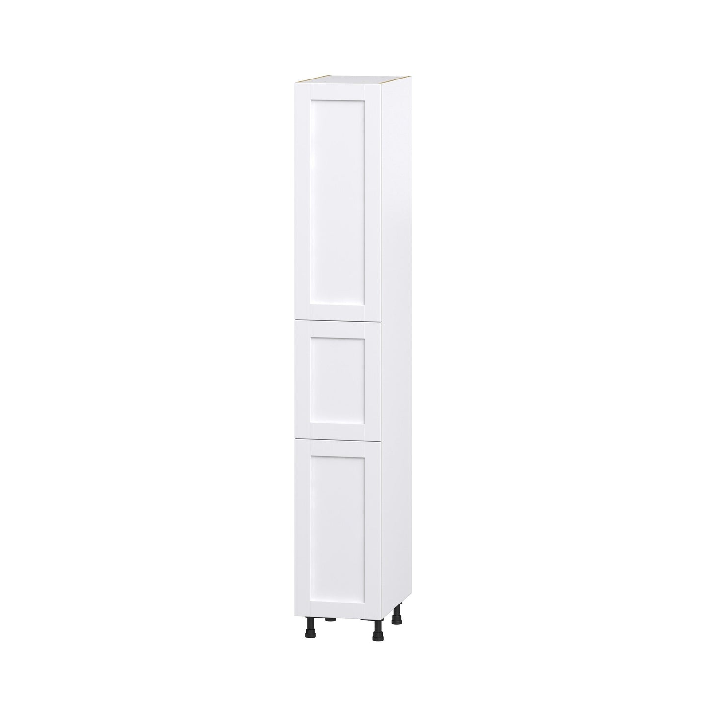 Hugo&Borg Rosemont 15-in W x 94.5-in H x 24-in D Glacier White Pantry Fully Assembled Cabinet (Recessed Panel Shaker Door Style)