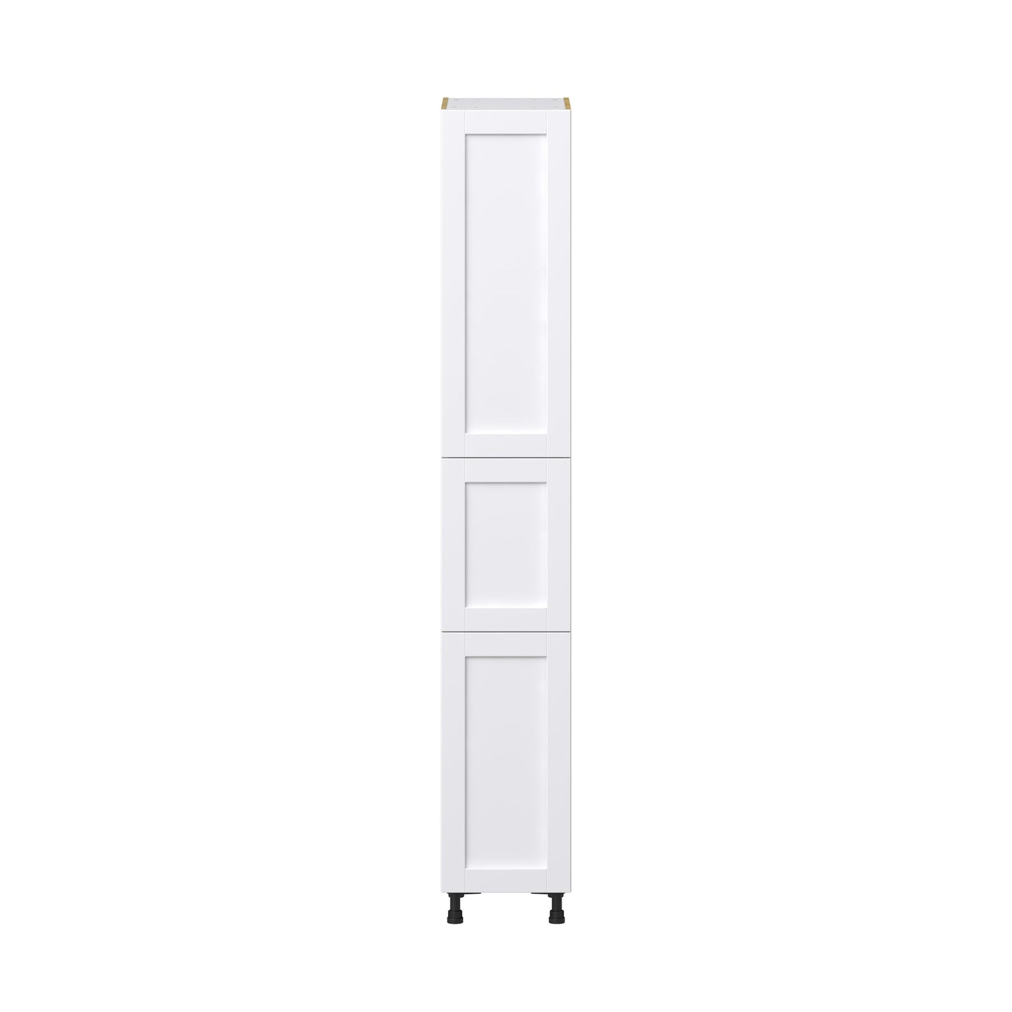 Hugo&Borg Rosemont 15-in W x 94.5-in H x 24-in D Glacier White Pantry Fully Assembled Cabinet (Recessed Panel Shaker Door Style)