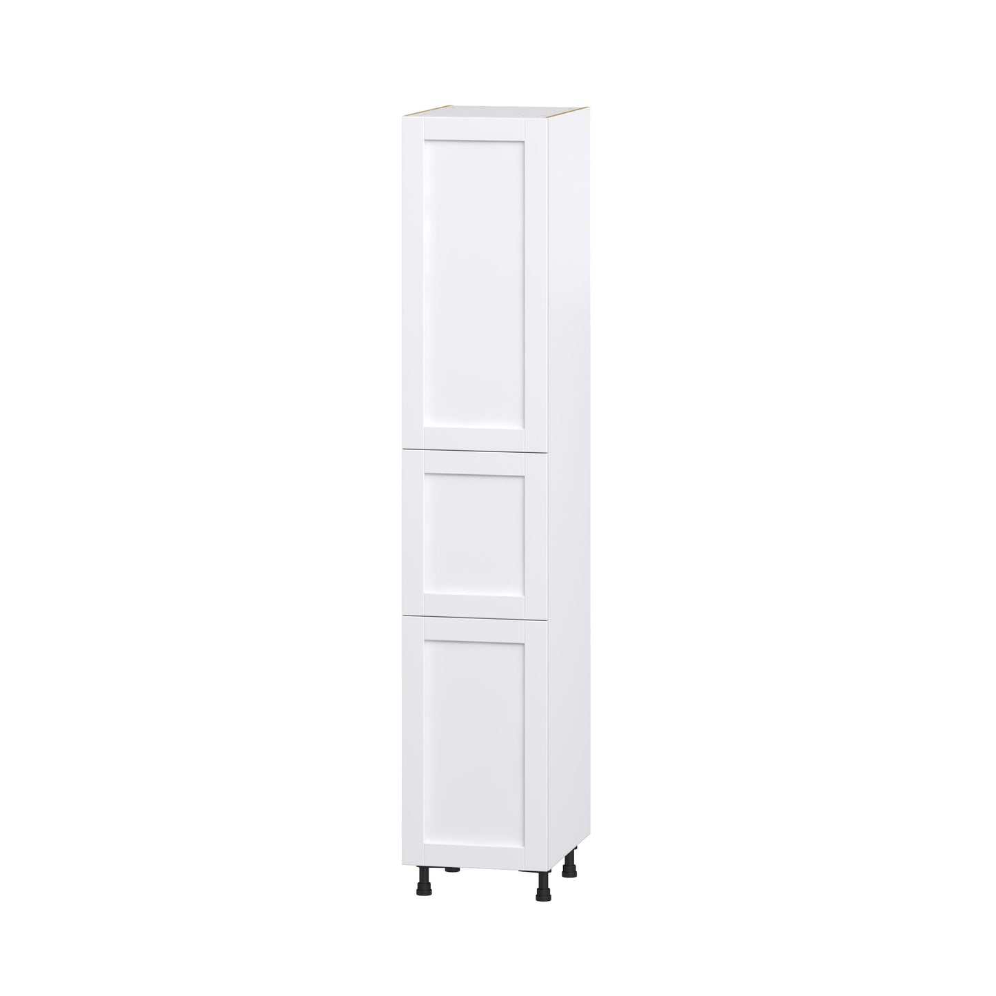 Hugo&Borg Rosemont 18-in W x 94.5-in H x 24-in D Glacier White Pantry Fully Assembled Cabinet (Recessed Panel Shaker Door Style)