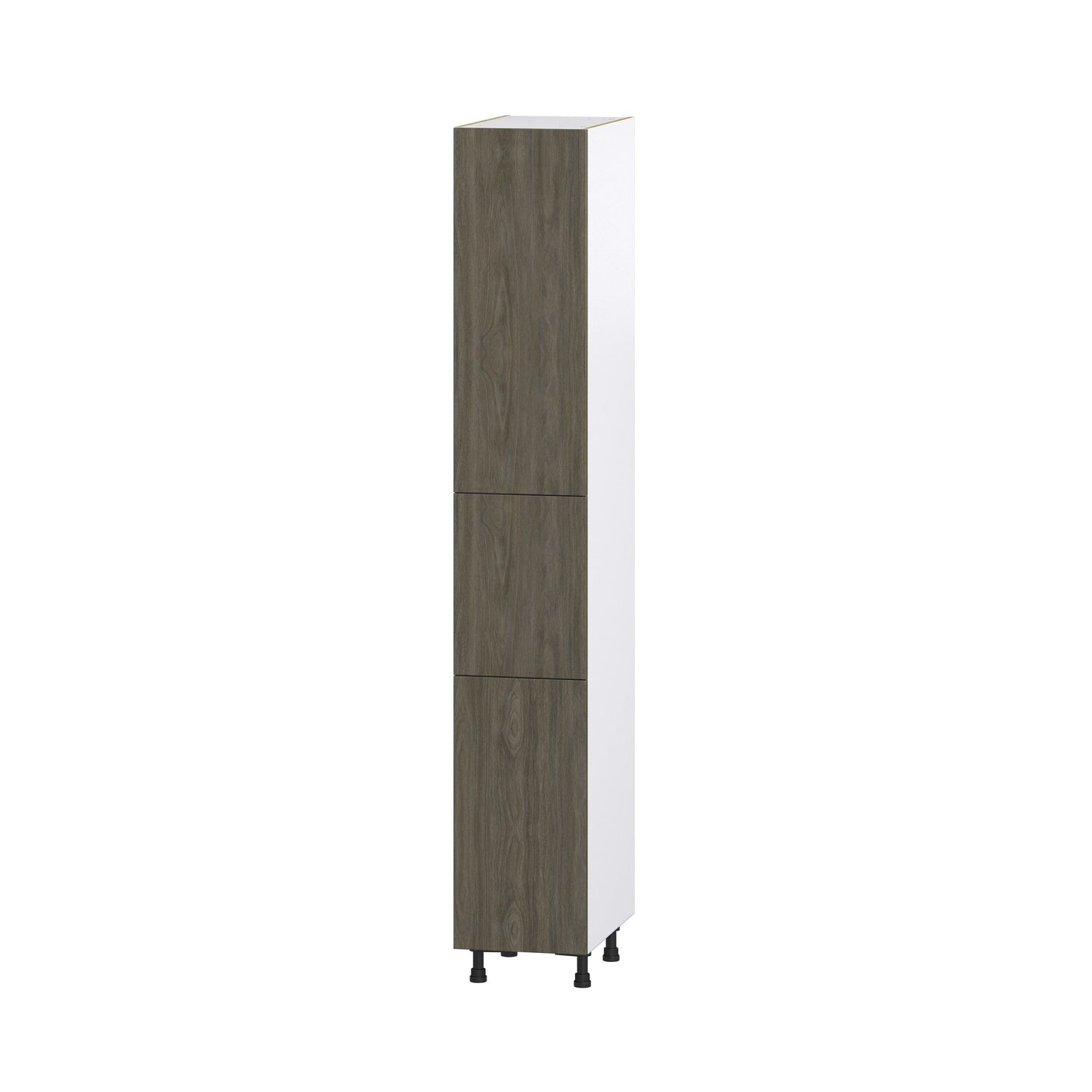 Hugo&Borg Savane 15-in W x 94.5-in H x 24-in D Textmel Pantry Fully Assembled Cabinet (Flat Panel Slab Door Style)