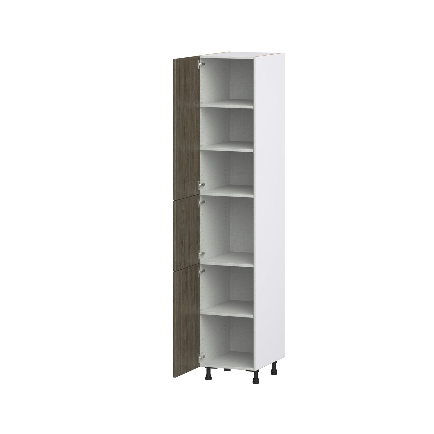 Hugo&Borg Savane 18-in W x 94.5-in H x 24-in D Textmel Pantry Fully Assembled Cabinet (Flat Panel Slab Door Style)