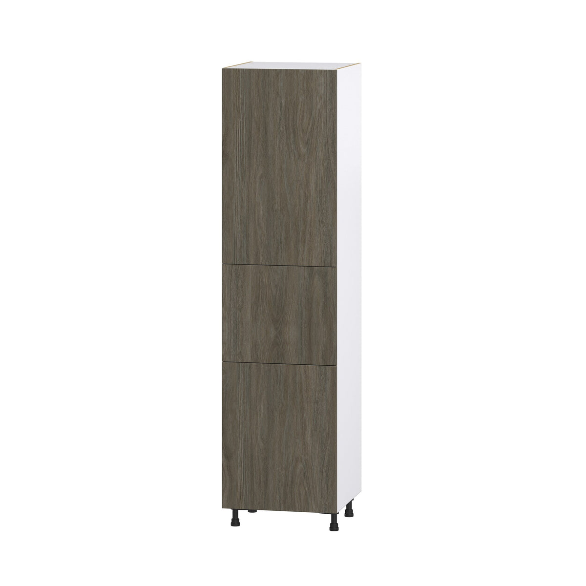 Hugo&Borg Savane 24-in W x 94.5-in H x 24-in D Textmel Pantry Fully Assembled Cabinet (Flat Panel Slab Door Style)
