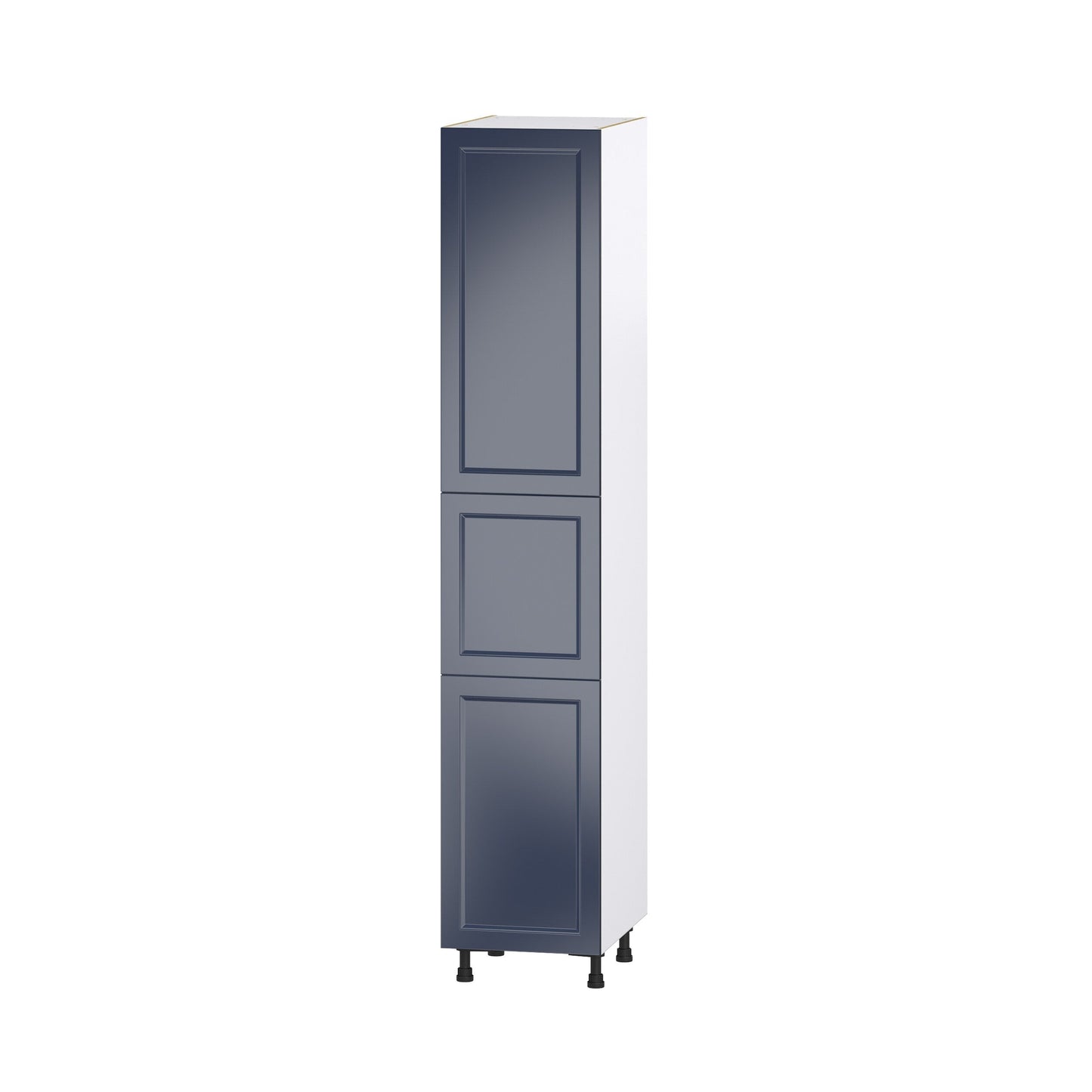 Hugo&Borg Lorette 18-in W x 94.5-in H x 24-in D Navy Blue Pantry Fully Assembled Cabinet (Recessed Panel Shaker Door Style)