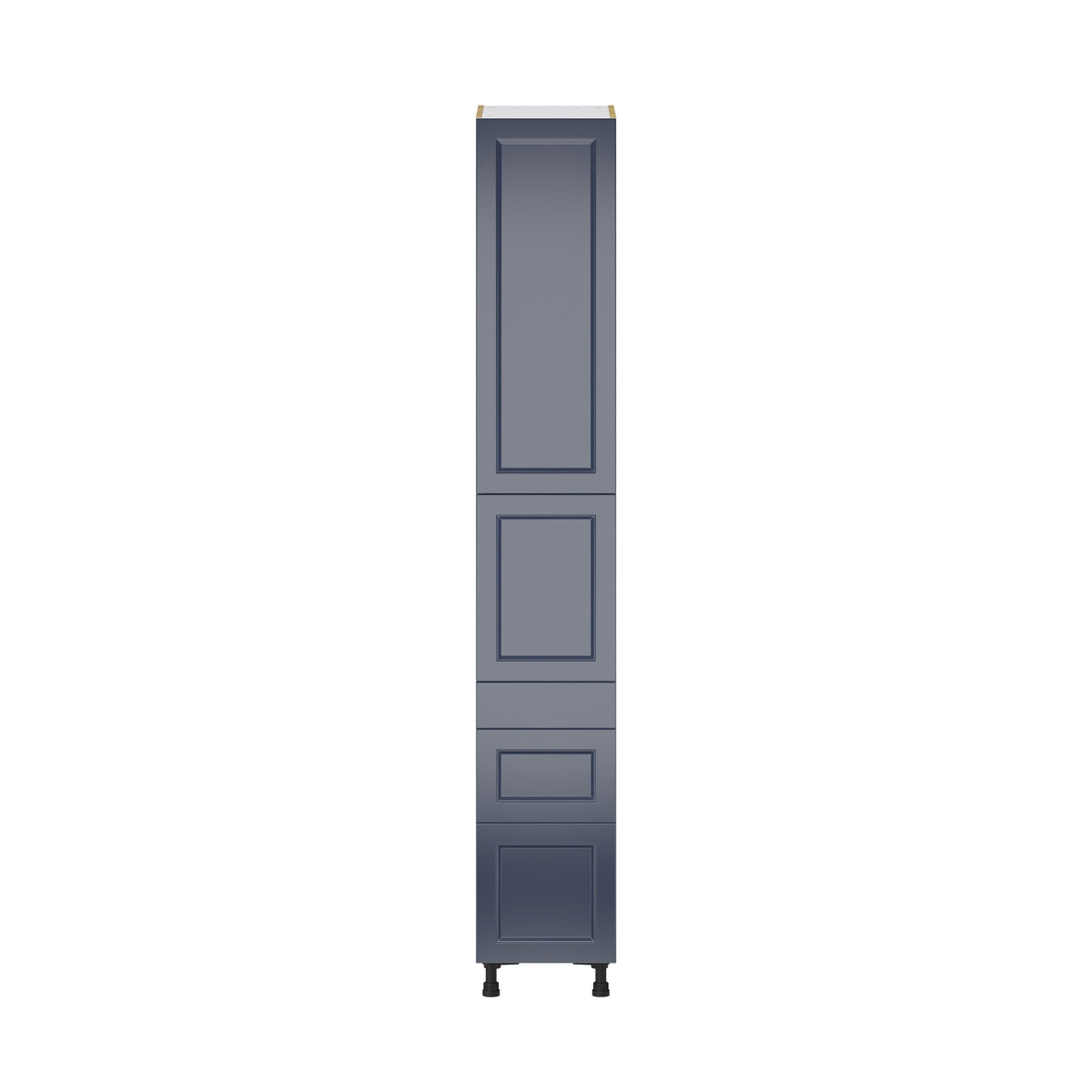 Hugo&Borg Lorette 15-in W x 94.5-in H x 24-in D Navy Blue 5-Drawers Pantry Fully Assembled Cabinet (Recessed Panel Slab Style)