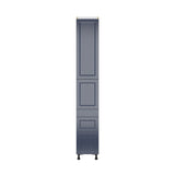 Hugo&Borg Lorette 15-in W x 94.5-in H x 24-in D Navy Blue 5-Drawers Pantry Fully Assembled Cabinet (Recessed Panel Slab Style)